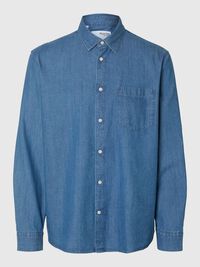 REGULAR FIT DENIM GÖMLEK, Medium Blue Denim, highres