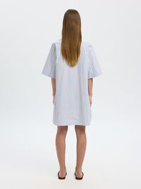 COTTON SHIRT DRESS, Cashmere Blue, highres