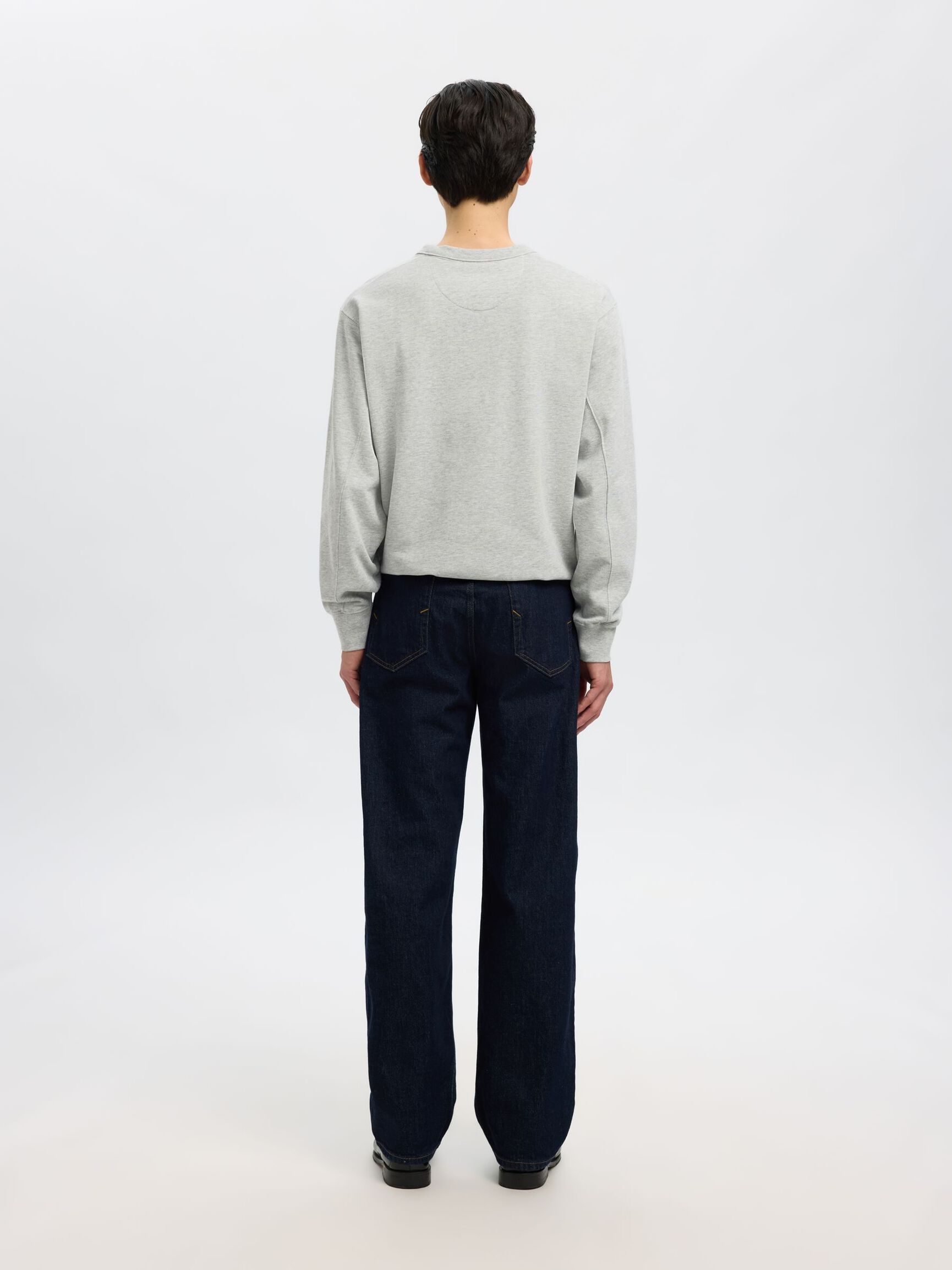 LOOSE FIT 220 JEAN BOL KESIM KOT PANTOLON, Dark Blue Denim, highres