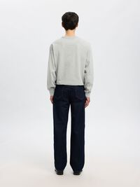 LOOSE FIT 220 JEAN BOL KESIM KOT PANTOLON, Dark Blue Denim, highres