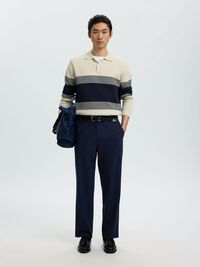RELAXED FIT PANTOLON, Dark Navy, highres