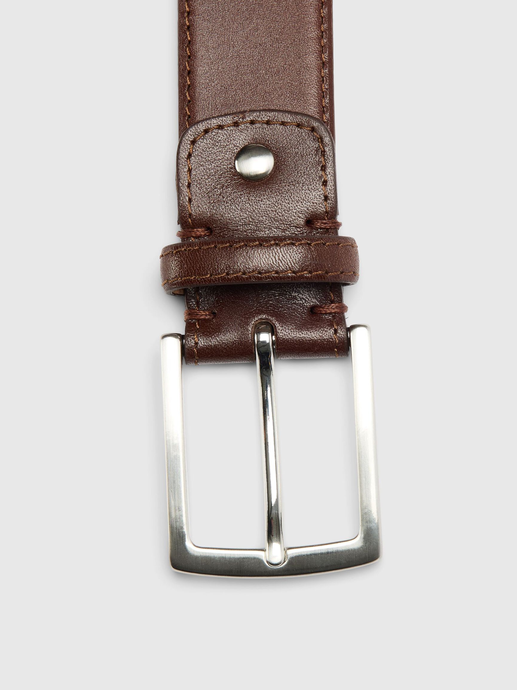 LEATHER  LEATHER BELT, Rustic Brown, highres