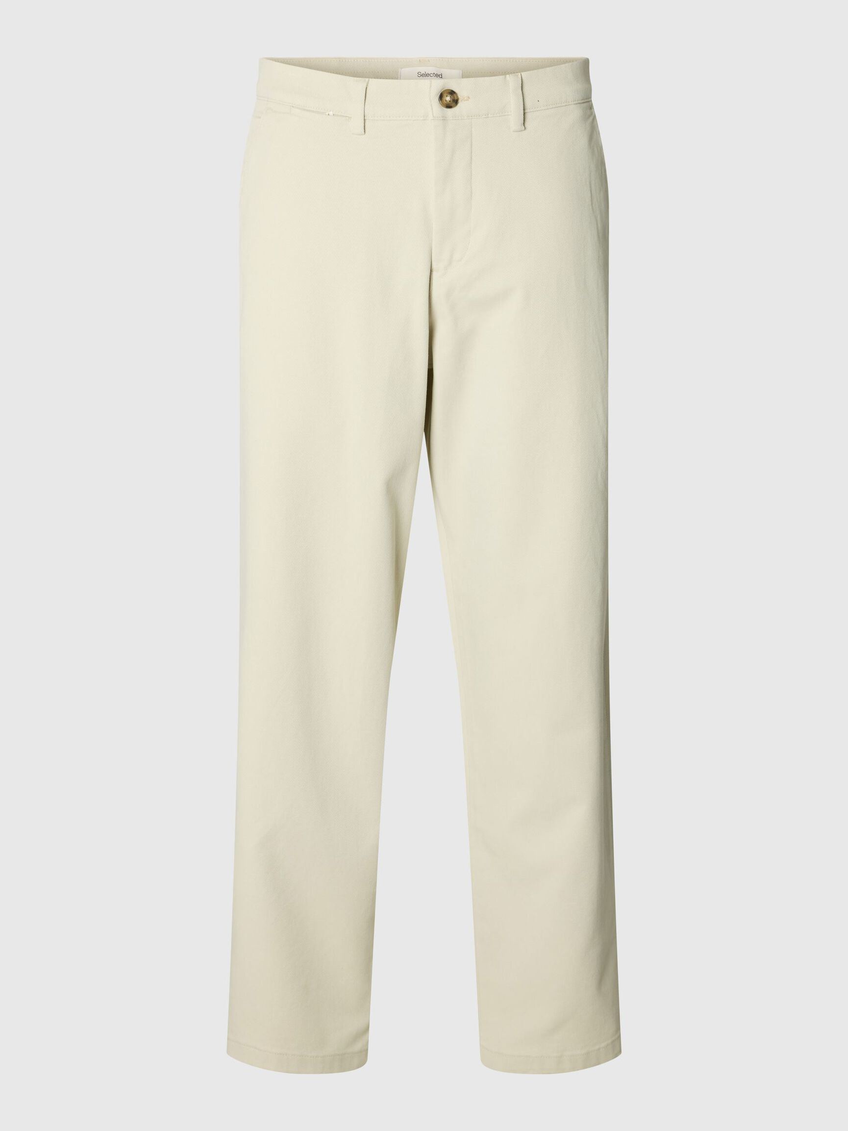 LOOSE FIT TWILL PANTOLON PANTOLON, Silver Birch, highres