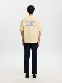RELAXED FIT T-SHIRT, Angora, highres