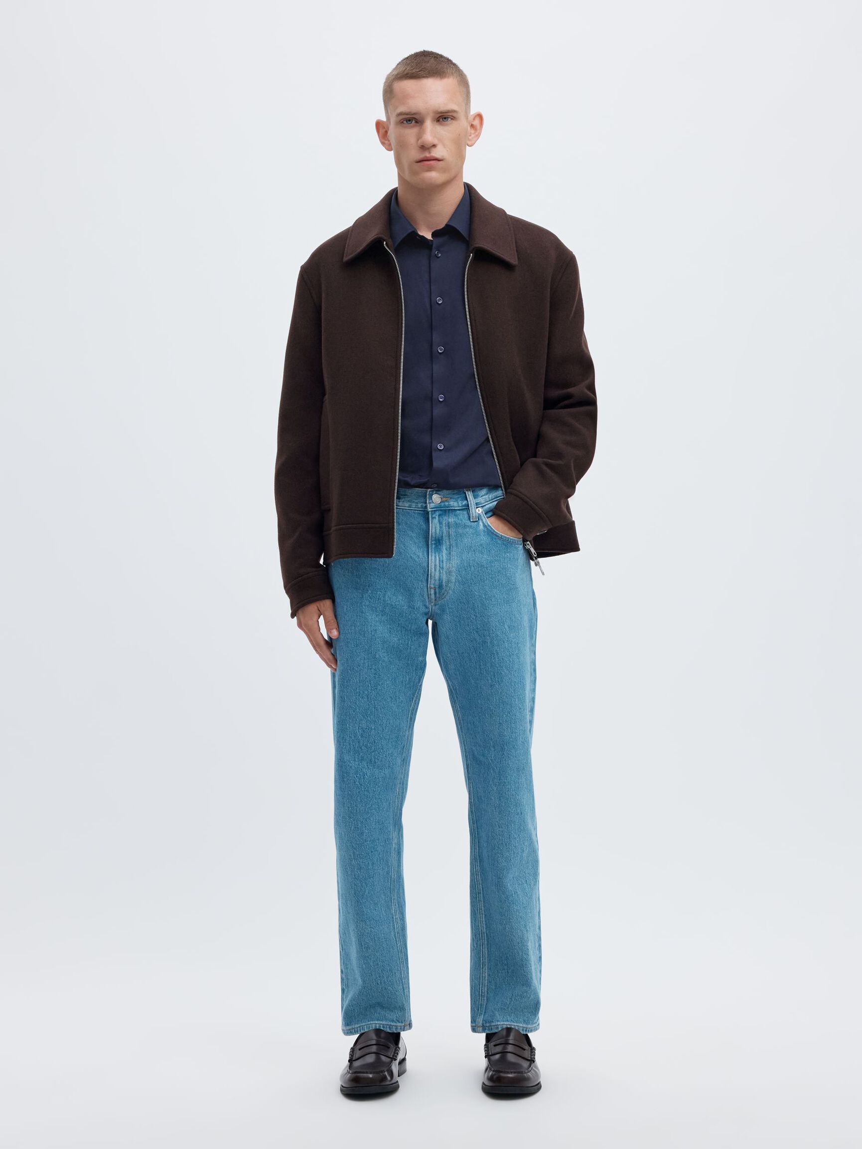 SLIM FIT GÖMLEK GÖMLEK, Sky Captain, highres