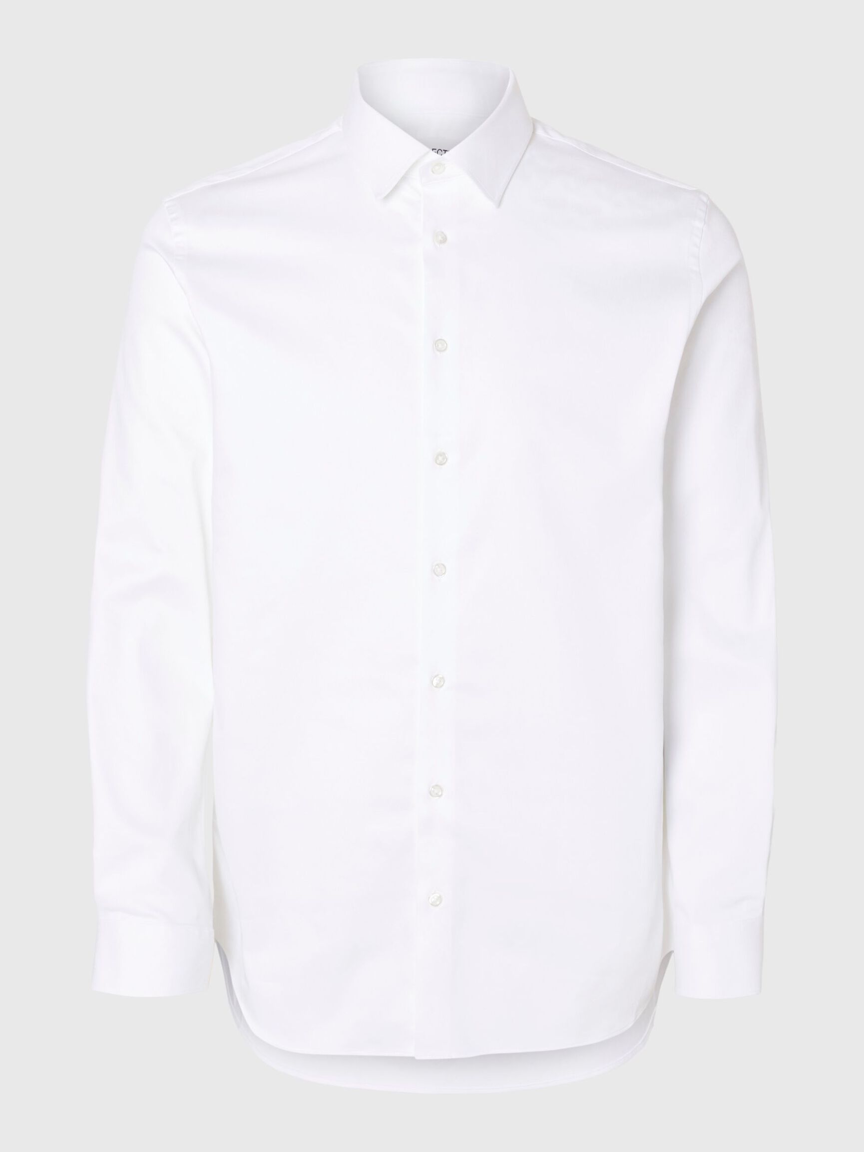 SLIM FIT STRETCH SHIRT, Bright White, highres