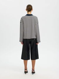 RELAXED FIT LONG-SLEEVED POLO, Dark Sapphire, highres