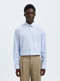 SLIM FIT STRETCH SHIRT, Bright White, highres