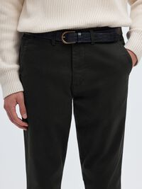 175 SLIM FIT FLEX CHINOS, Black, highres
