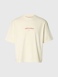 BOXY FIT T-SHIRT, Egret, highres