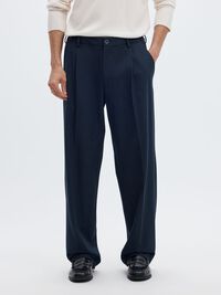 LOOSE FIT PANTOLON, Navy Blazer, highres