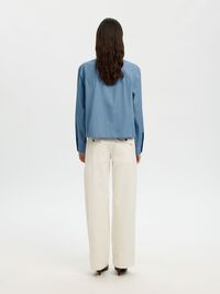 RELAXED FIT SHIRT, Dusty Blue, highres