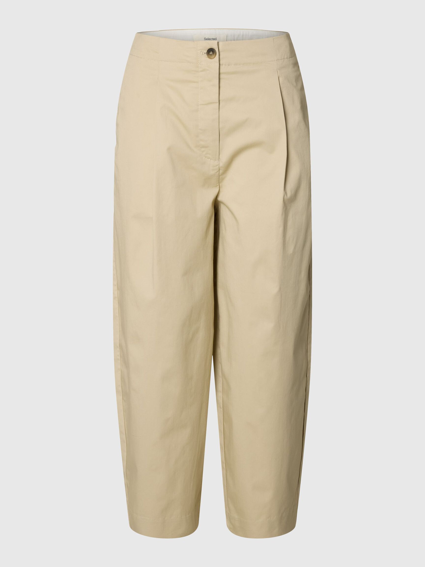 BARREL CROPPED PANTOLON KISA PANTOLON, White Pepper, highres