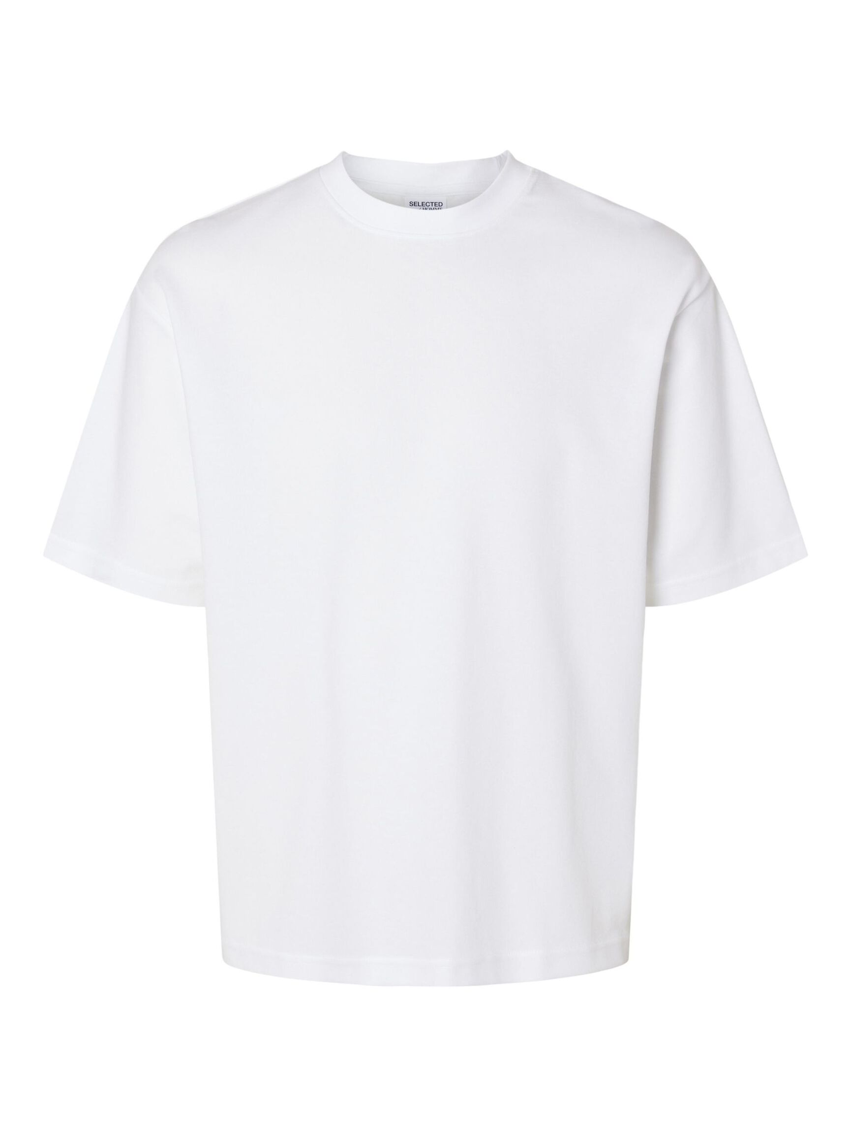 LOOSE FIT BISIKLET YAKA TIŞÖRT TIŞÖRT, Bright White, highres