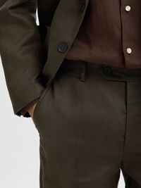 KETEN REGULAR FIT PANTOLON PANTOLON, Peat, highres