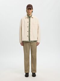 REGULAR FIT OVERSHIRT KOT GÖMLEK, Ecru, highres