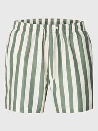 PRINTED SWIM SHORTS, Deep Lichen Green, highres
