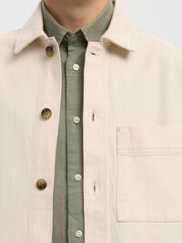REGULAR FIT OVERSHIRT KOT GÖMLEK, Ecru, highres