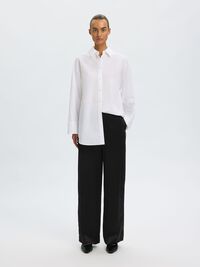WIDE FIT PANTOLON PANTOLON, Black, highres