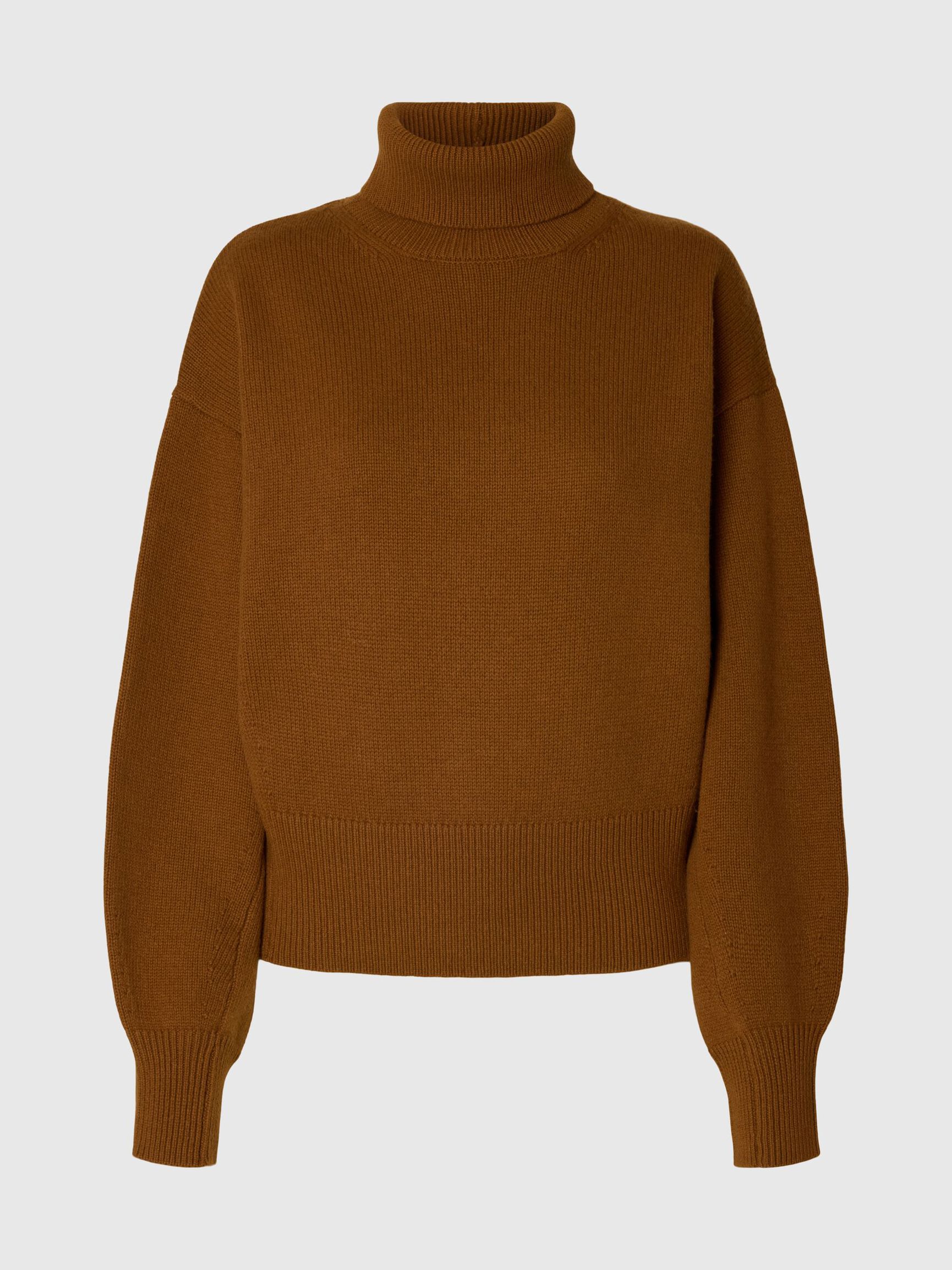 WOOL BLEND PULLOVER, Monks Robe, highres