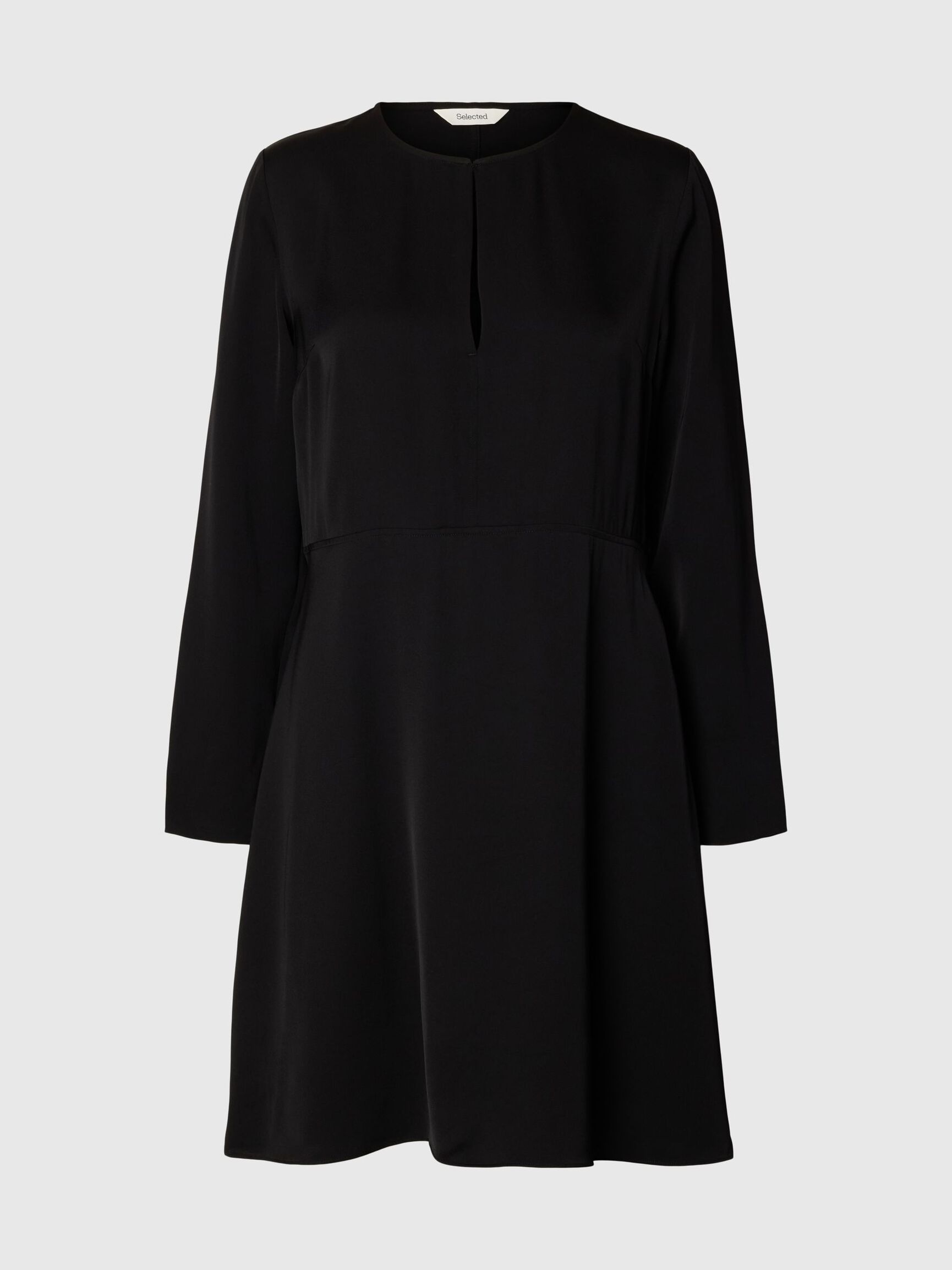 MINI DRESS, Black, highres