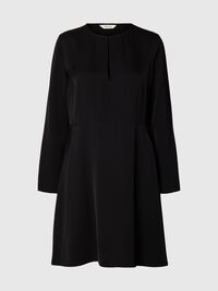 MINI DRESS, Black, highres