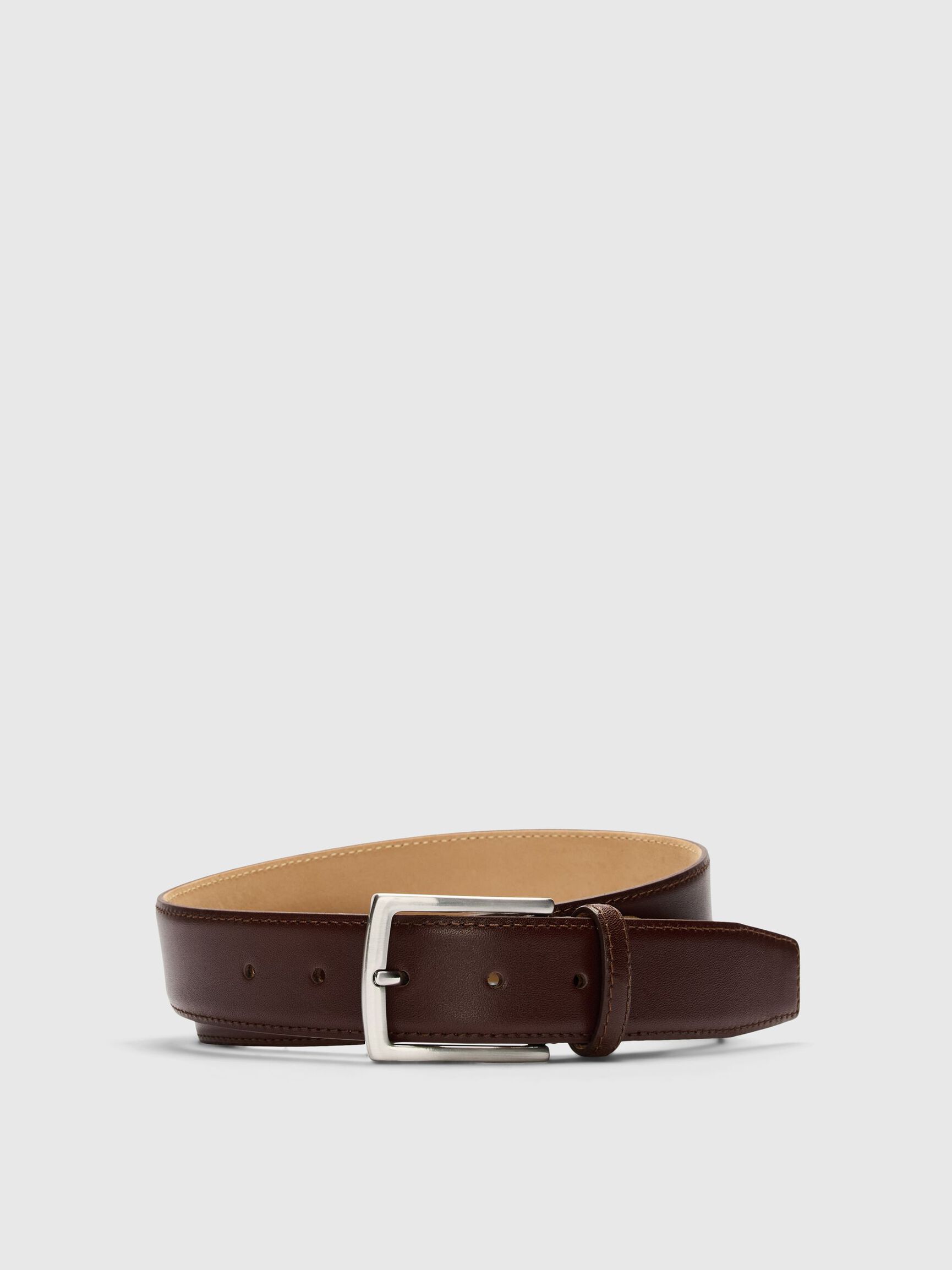 LEATHER  LEATHER BELT, Rustic Brown, highres