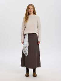 WOOL PULLOVER, Silver Birch, highres