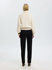 WOOL BLEND PULLOVER, Egret, highres