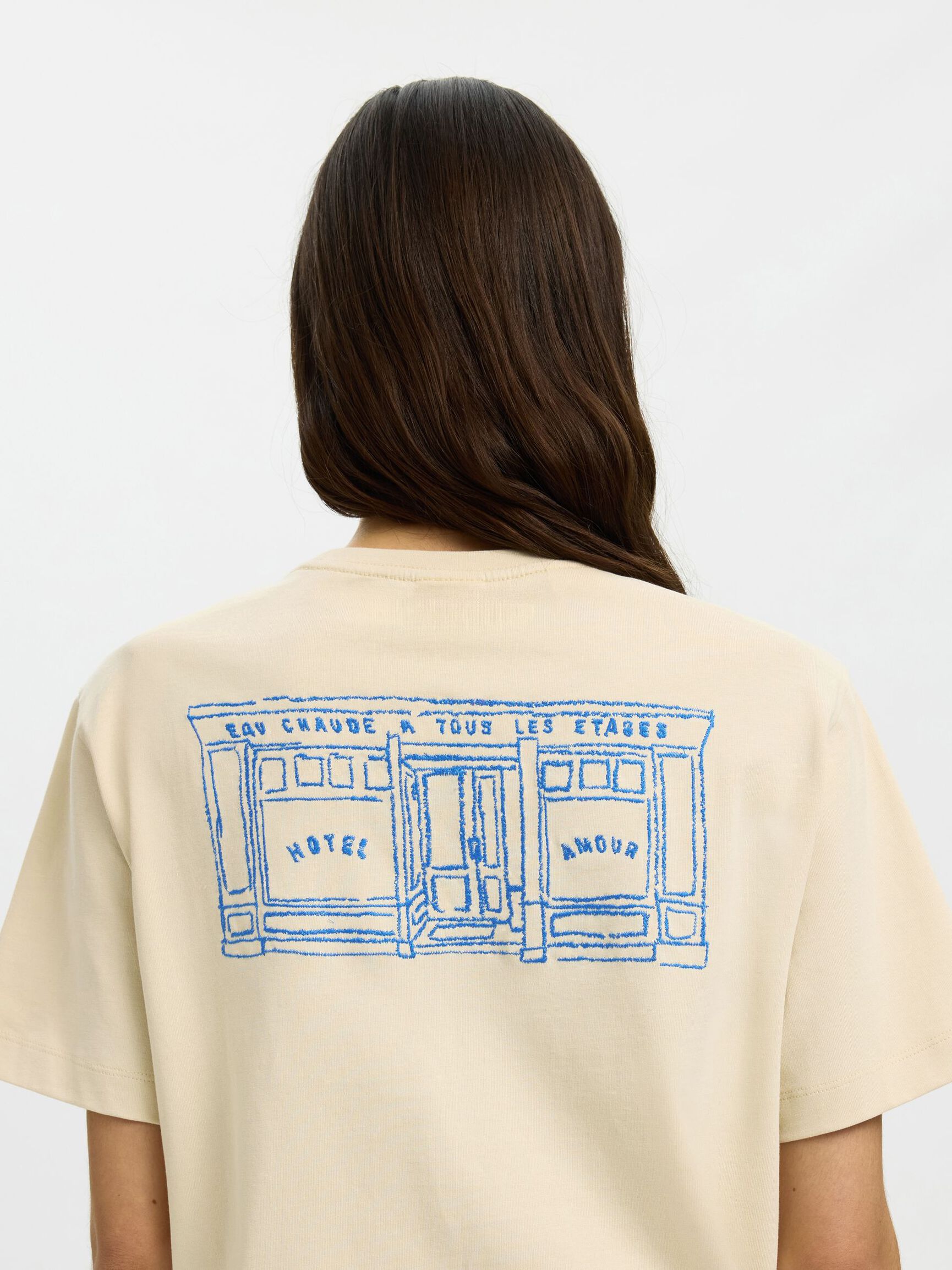 RELAXED FIT T-SHIRT, Angora, highres