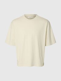 BOXY FIT BISIKLET YAKA TIŞÖRT KISA KOLLU TIŞÖRT, Silver Birch, highres