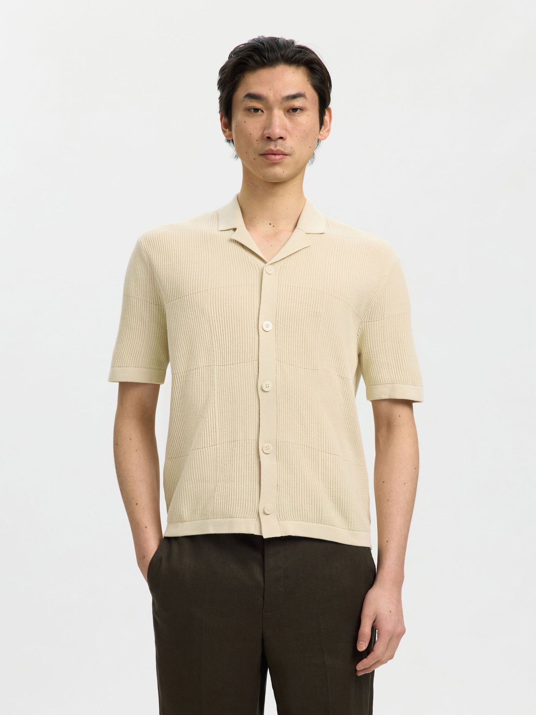 RELAXED FIT TRIKO HIRKA POLO GÖMLEK, Birch, highres