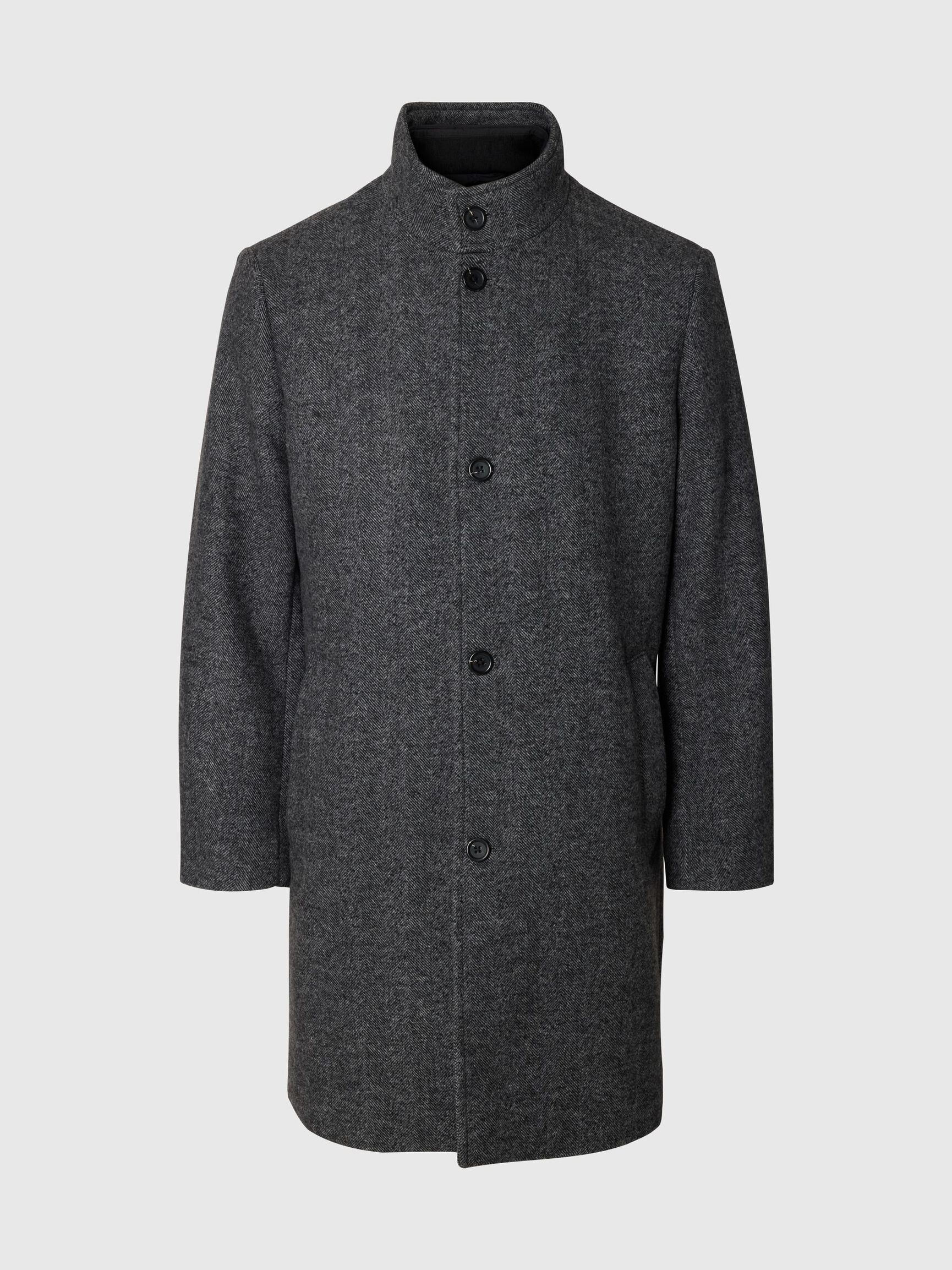 LONG COAT, Black, highres