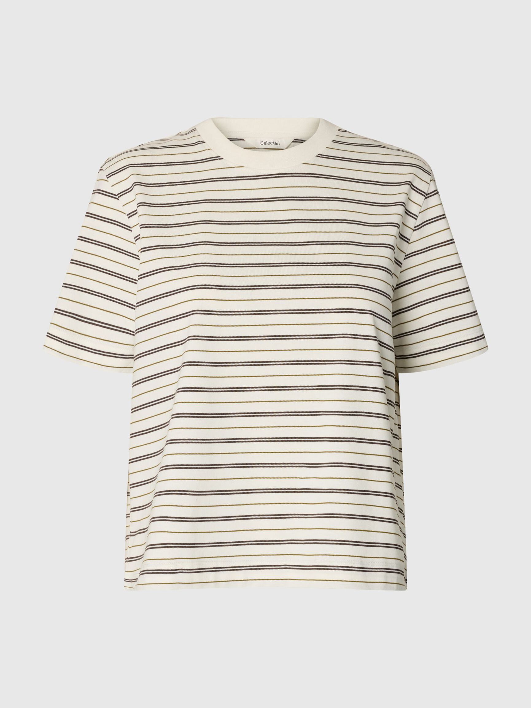 STRIPED BOXY FIT T-SHIRT, Delicioso, highres