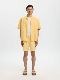 SEERSUCKER SWIM SHORTS, Spectra Yellow, highres