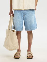 DENIM 802 ŞORT KOT ŞORT, Light Blue Denim, highres