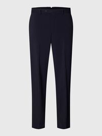 REGULAR FIT SUIT TROUSERS, Dark Navy, highres