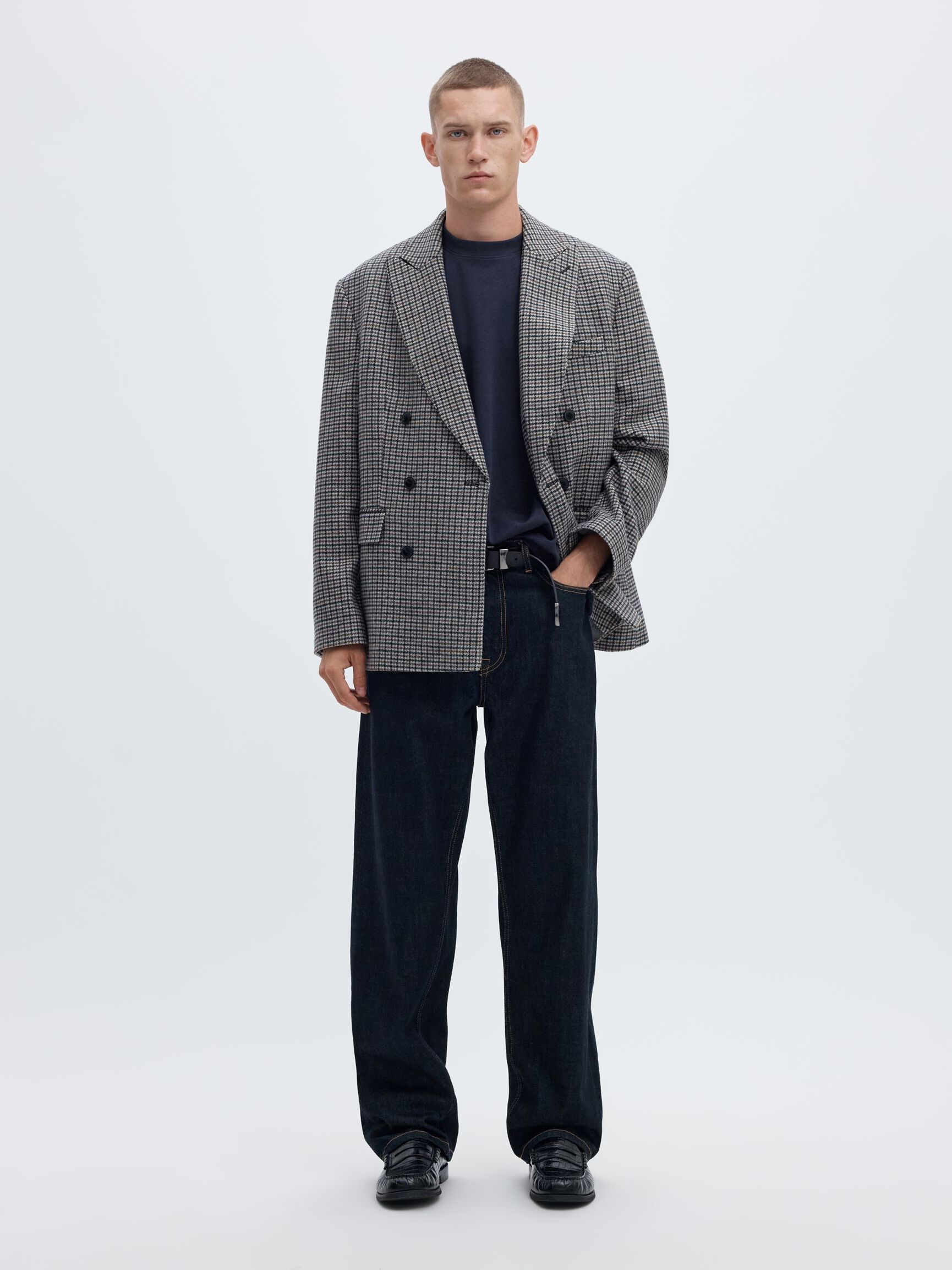 LOOSE FIT BISIKLET YAKA TIŞÖRT TIŞÖRT, Sky Captain, highres