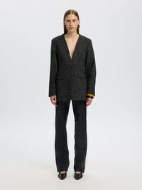 DOKULU RELAXED FIT BLAZER, Dark Grey, highres