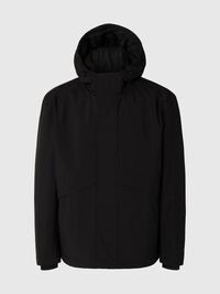 TEKNIK KUMAŞ DOLGULU CEKET, Black, highres