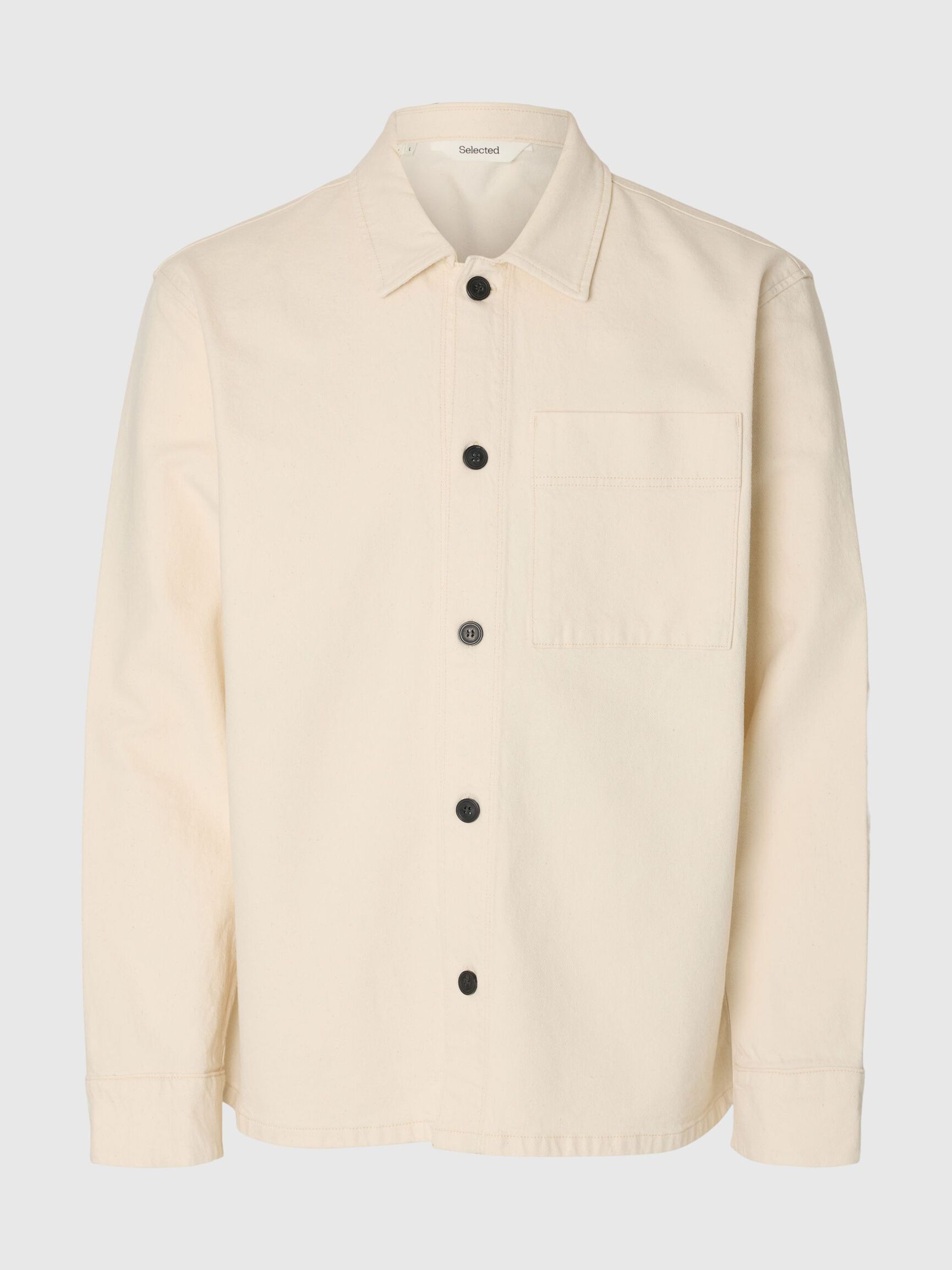 REGULAR FIT OVERSHIRT KOT GÖMLEK, Ecru, highres