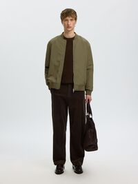 WATER REPELLENT BOMBER JACKET, Kalamata, highres