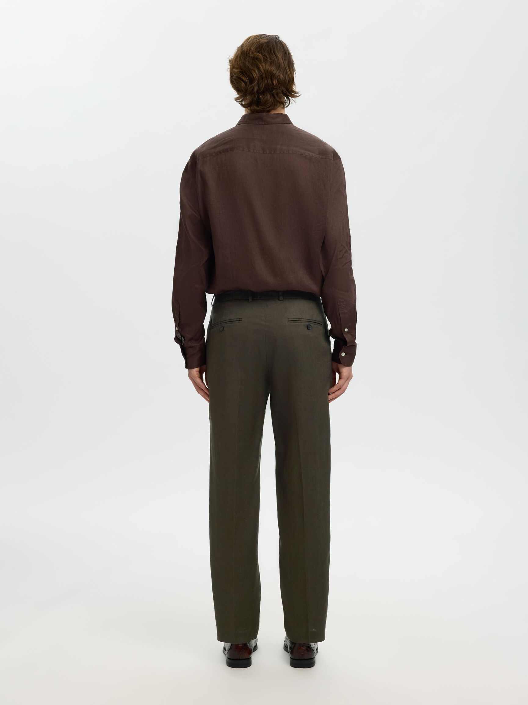 KETEN REGULAR FIT PANTOLON PANTOLON, Peat, highres