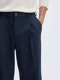 LOOSE FIT PANTOLON, Navy Blazer, highres