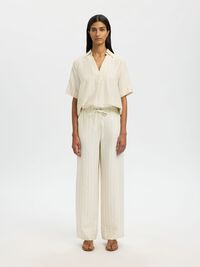 REGULAR FIT TROUSERS, Egret, highres