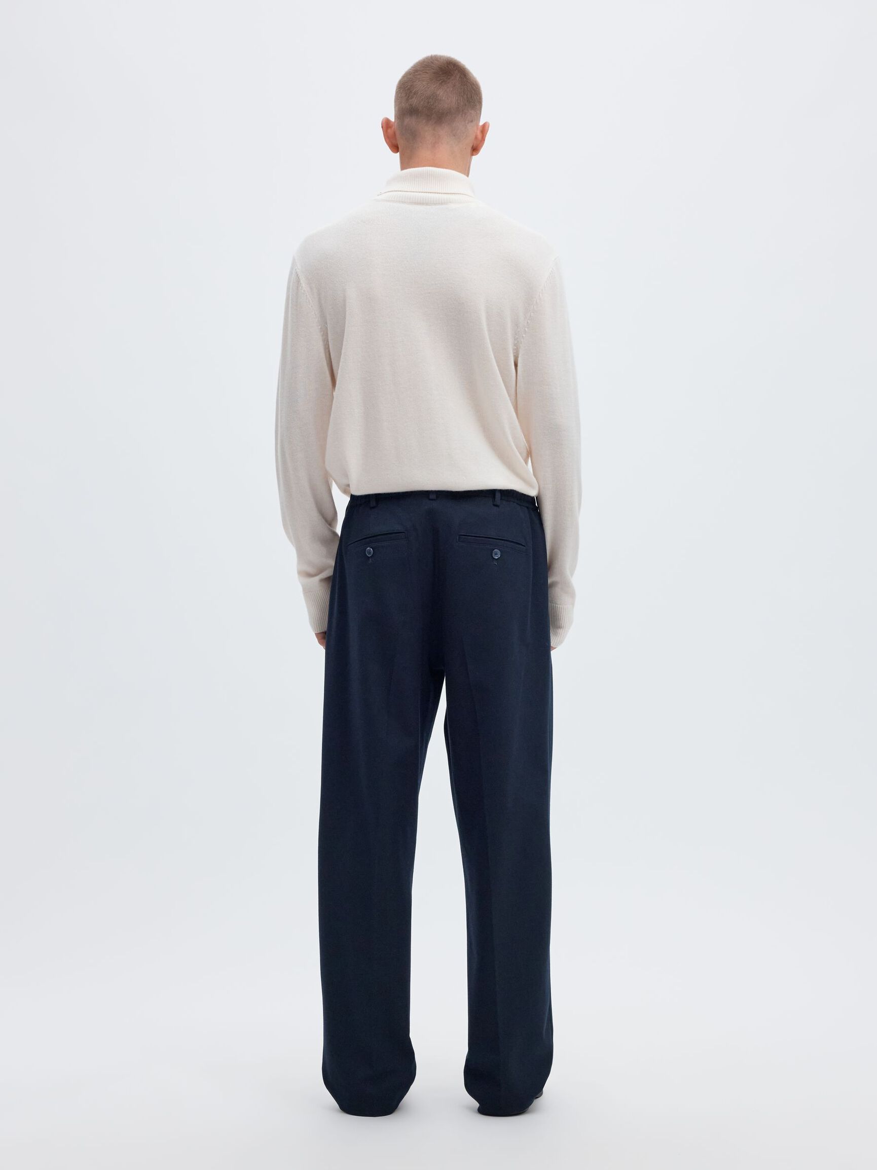 LOOSE FIT PANTOLON, Navy Blazer, highres