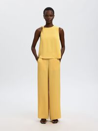 STRAIGHT FIT YIRTMAÇLI PANTOLON PANTOLON, Ochre, highres