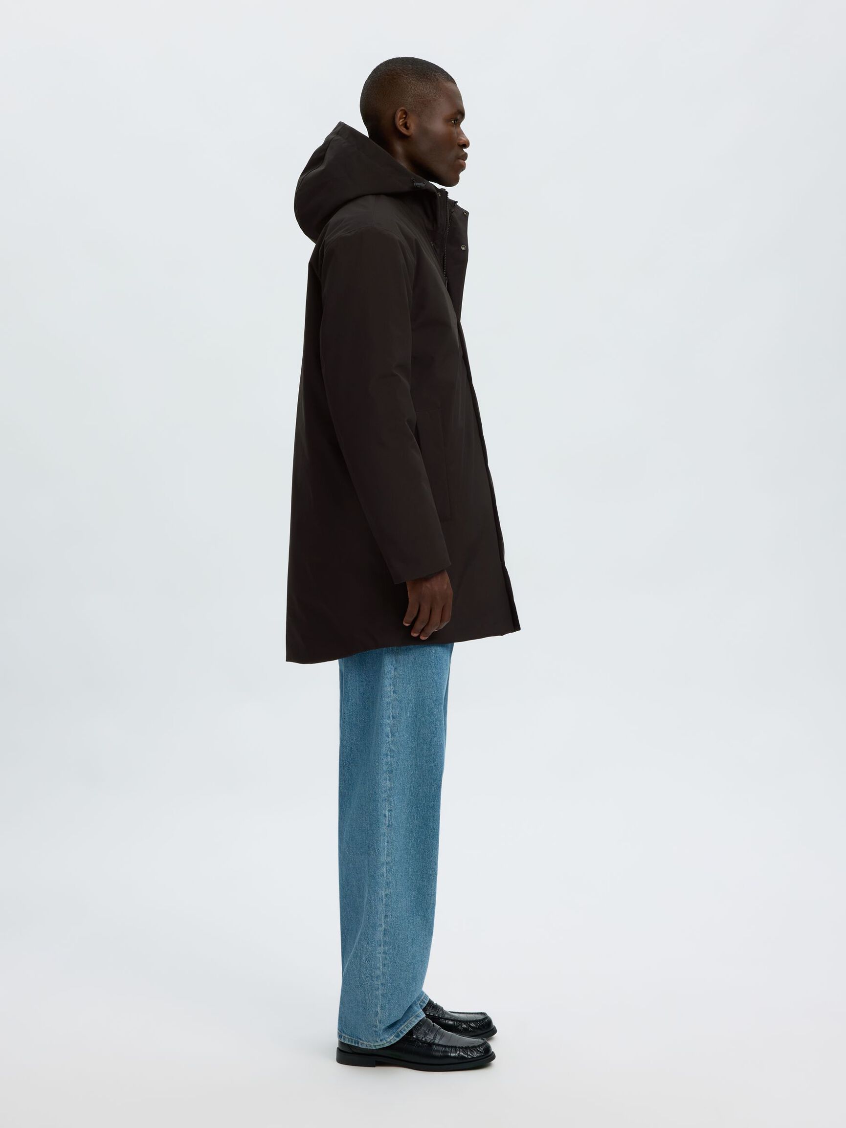 TEKNIK KUMAŞ PARKA, Black, highres