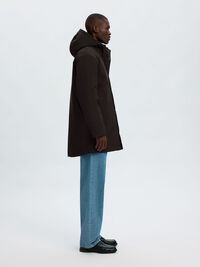 TEKNIK KUMAŞ PARKA, Black, highres