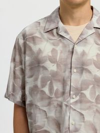PRINTED SHORT SLEEVED SHIRT, Chocolate Chip, highres